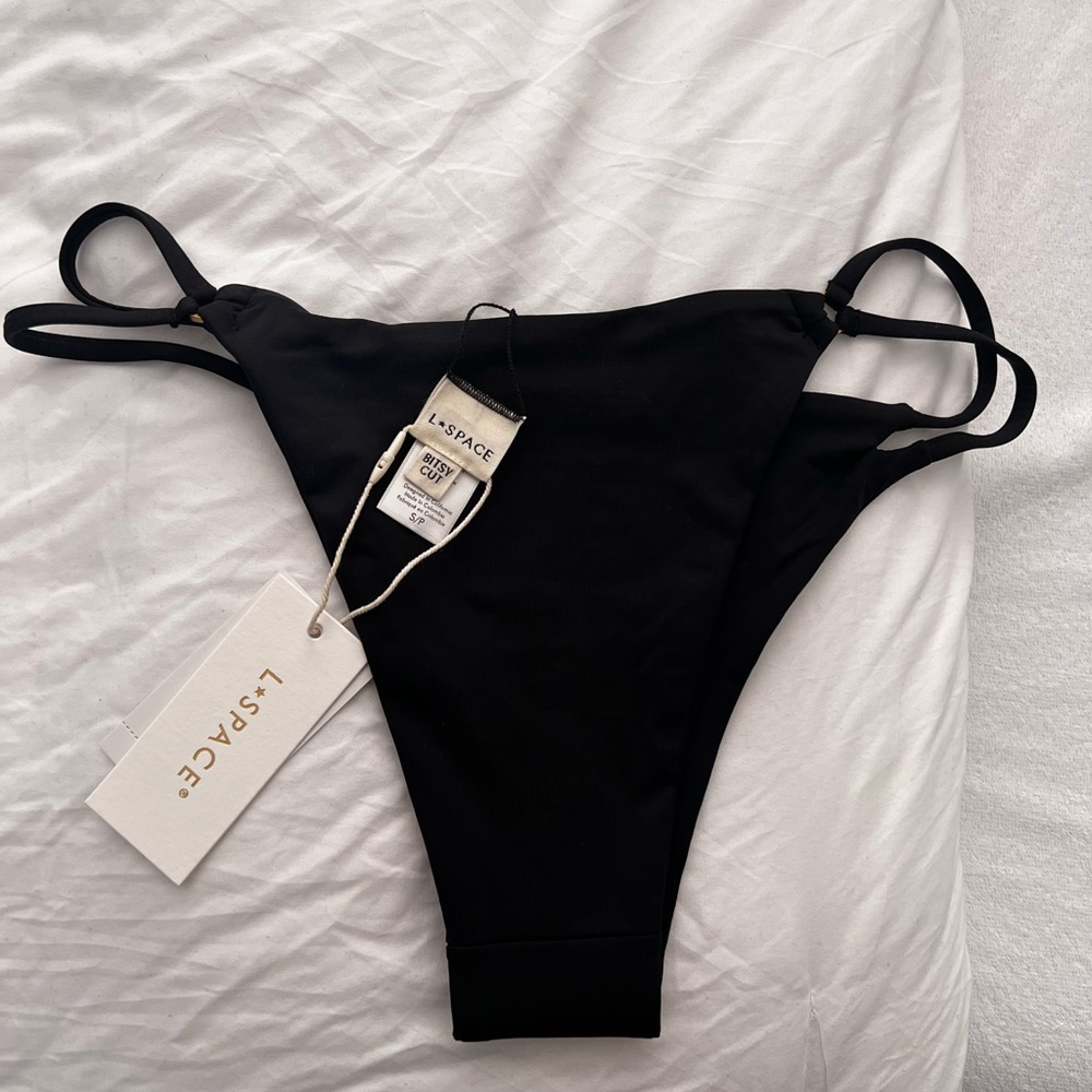 L*Space Black Bikini Bottom